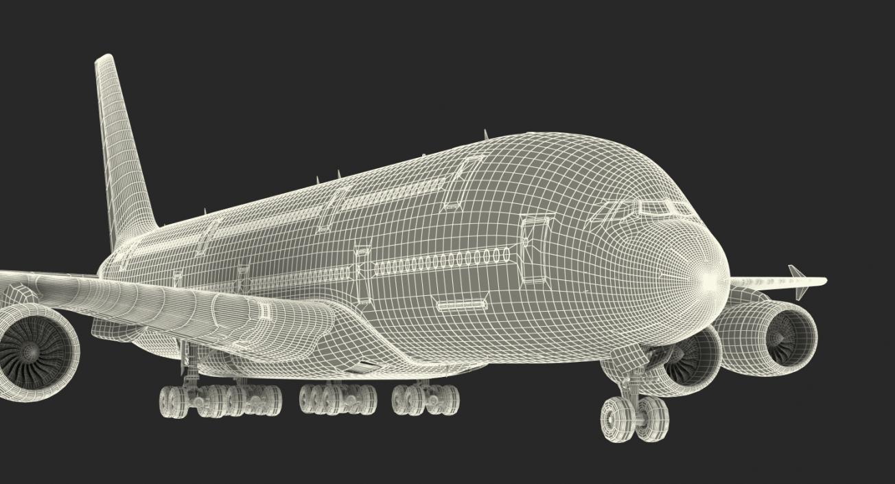 3D Airbus A380-1000 Lufthansa