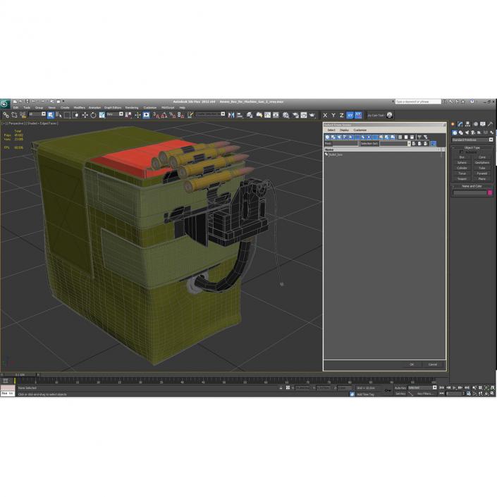 3D Ammo Box for Machine Gun 2