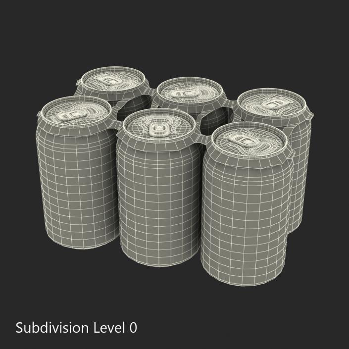 3D Six Pack of Cans