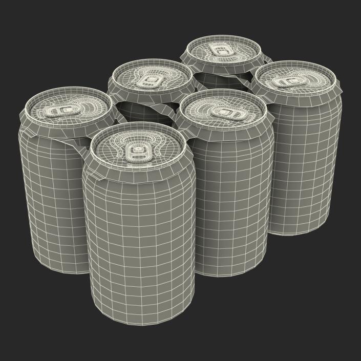 3D Six Pack of Cans