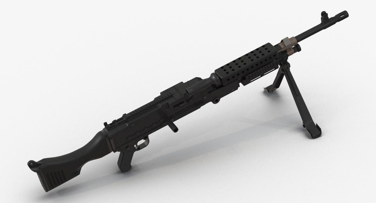 US Machine Gun M240 3D model