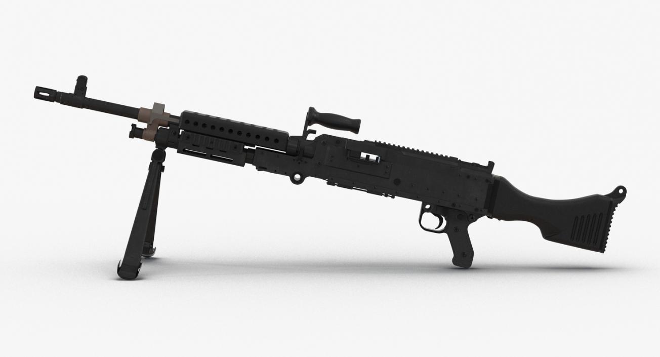 US Machine Gun M240 3D model