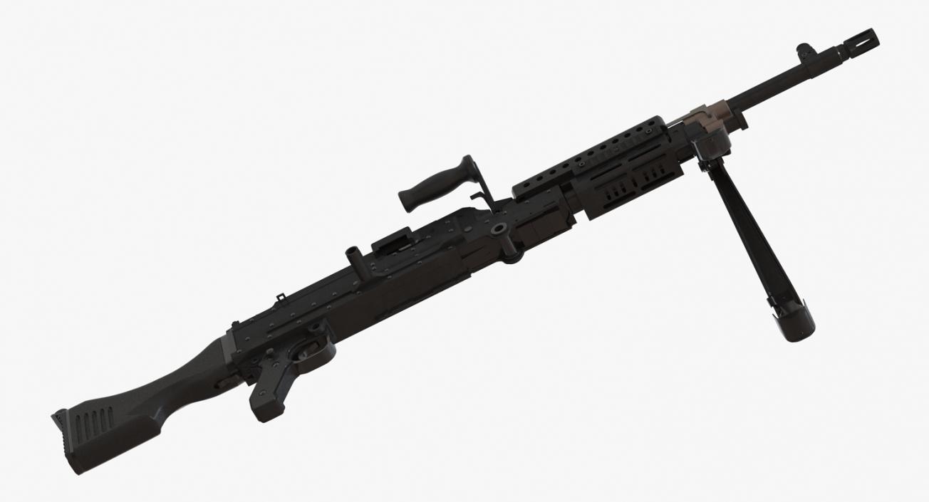 US Machine Gun M240 3D model