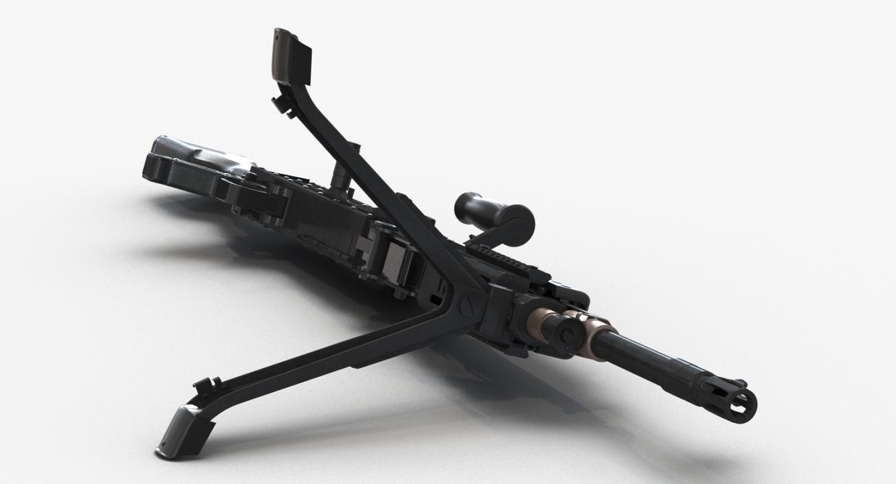 US Machine Gun M240 3D model