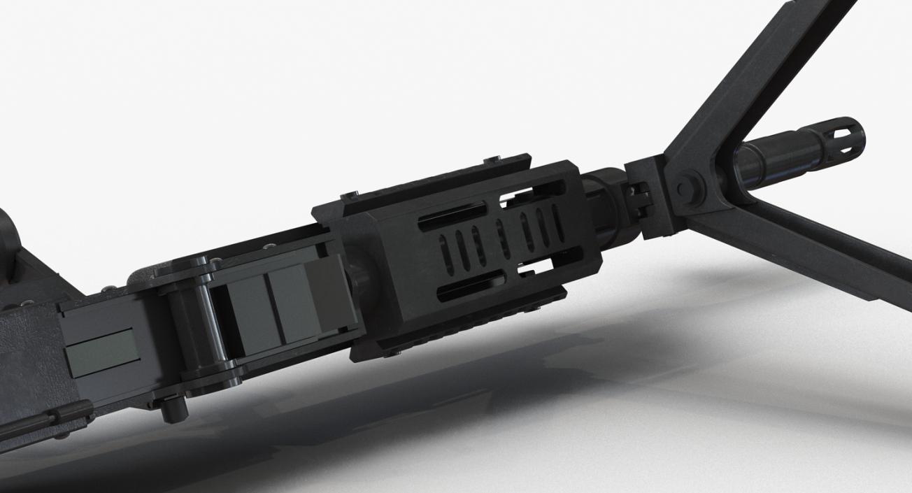 US Machine Gun M240 3D model