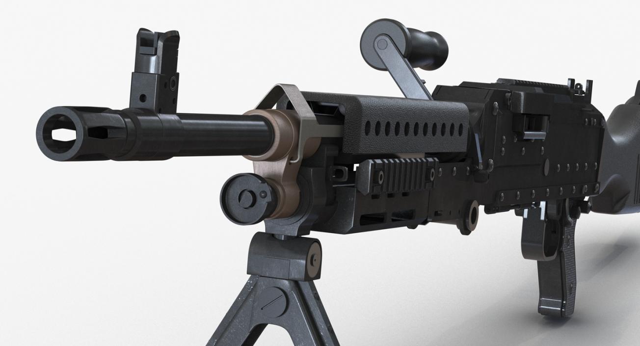 US Machine Gun M240 3D model