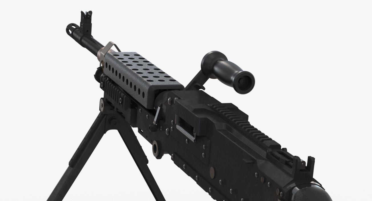 US Machine Gun M240 3D model