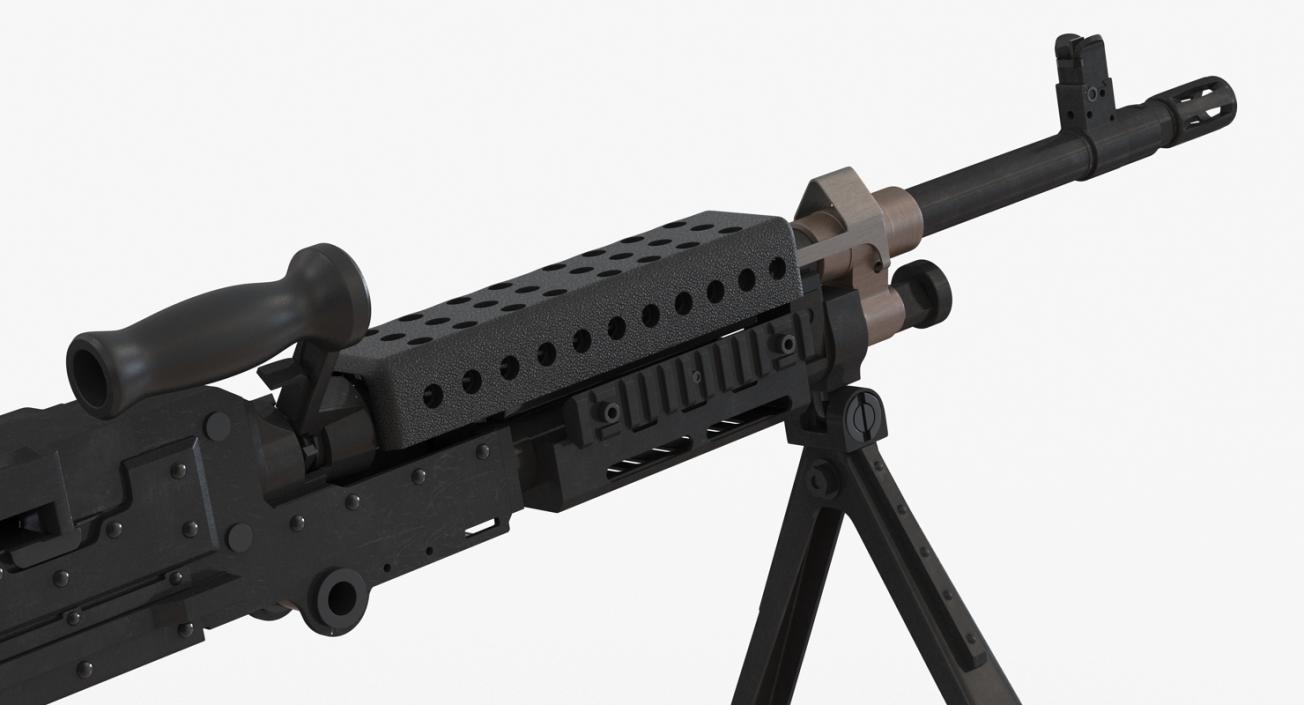 US Machine Gun M240 3D model