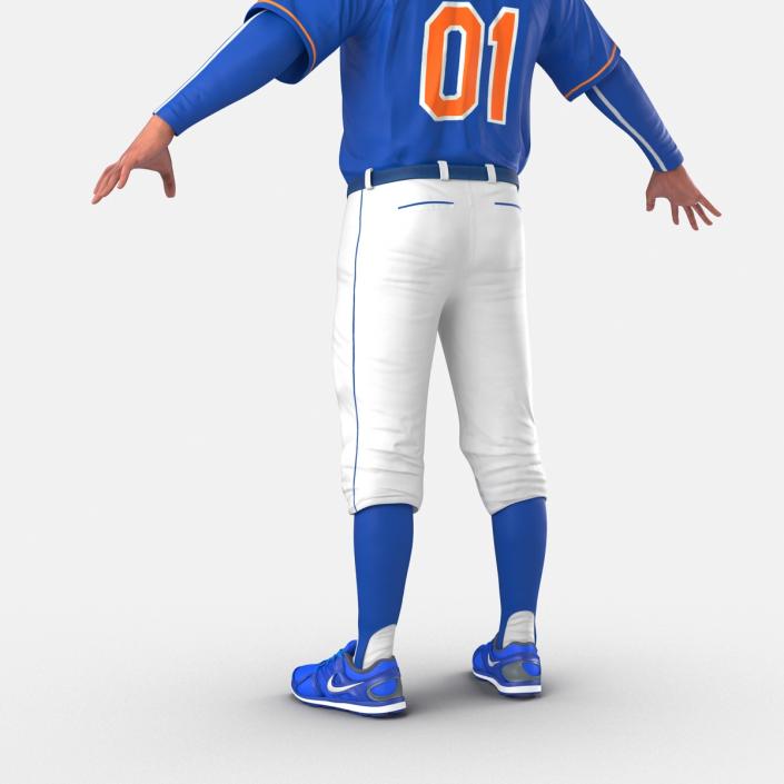 Baseball Player Mets 2 3D