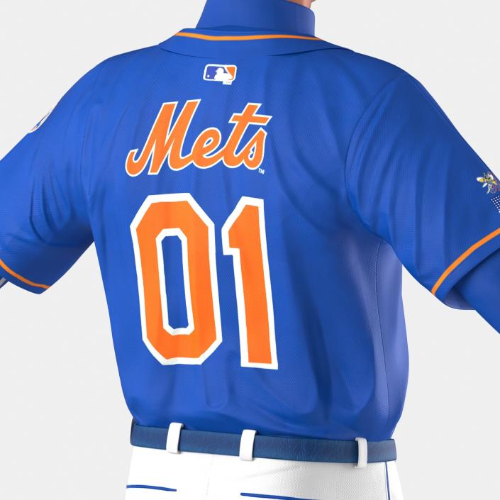 Baseball Player Mets 2 3D