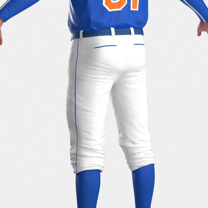 Baseball Player Mets 2 3D