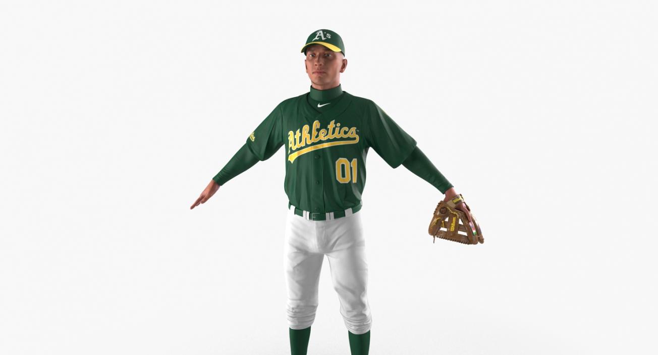 3D model Baseball Player Athletics