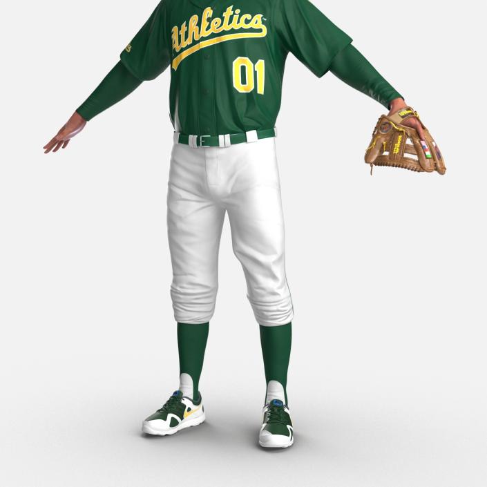 3D model Baseball Player Athletics