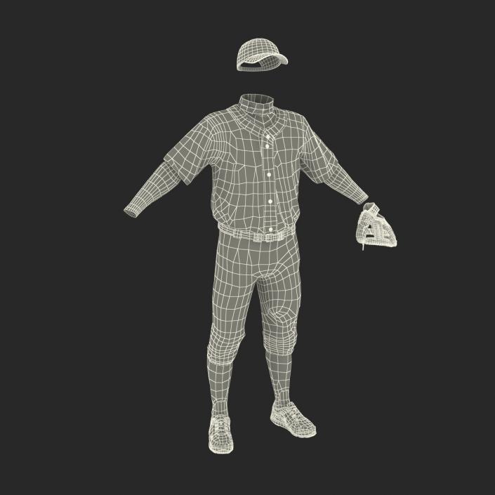 3D Baseball Player Outfit Twins model