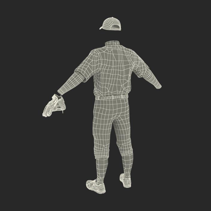 3D Baseball Player Outfit Twins model