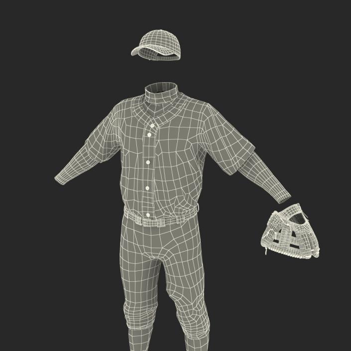 3D Baseball Player Outfit Twins model