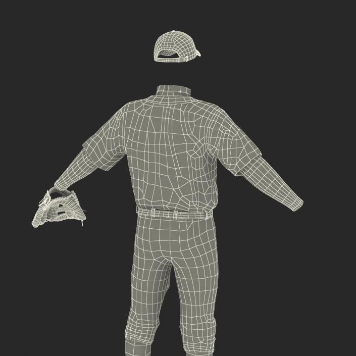 3D Baseball Player Outfit Twins model