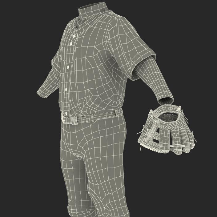 3D Baseball Player Outfit Twins model