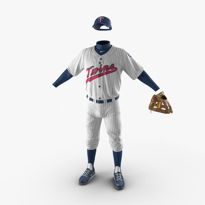 3D Baseball Player Outfit Twins model