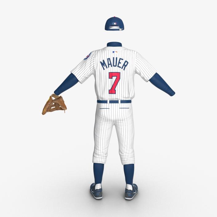 3D Baseball Player Outfit Twins model