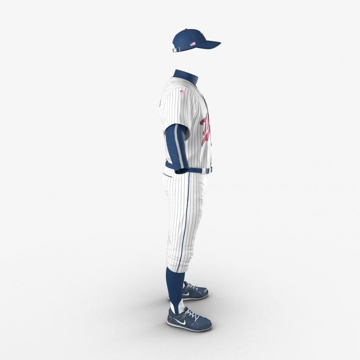 3D Baseball Player Outfit Twins model