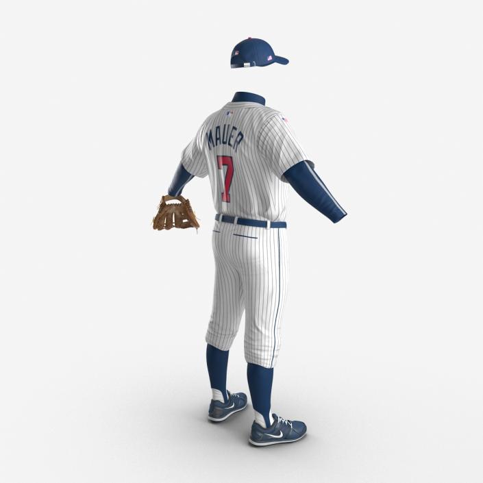 3D Baseball Player Outfit Twins model