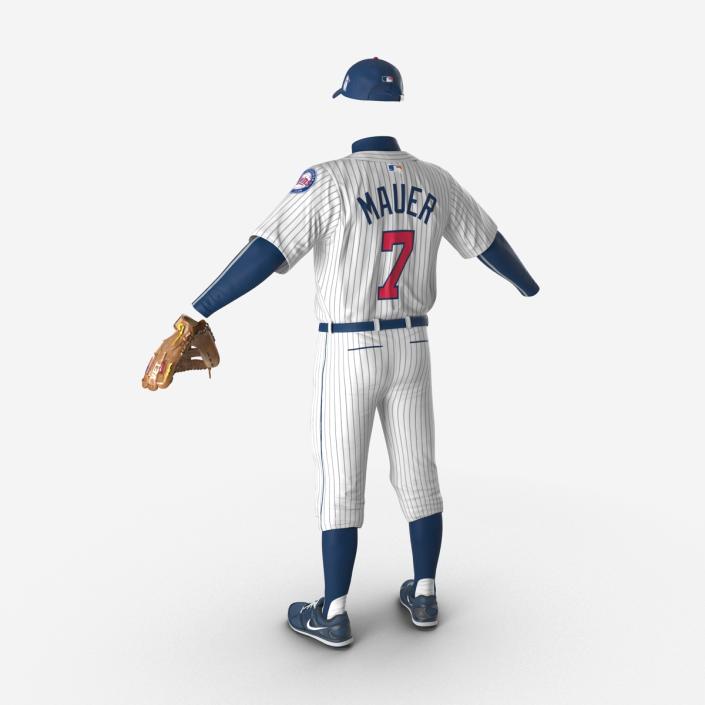 3D Baseball Player Outfit Twins model