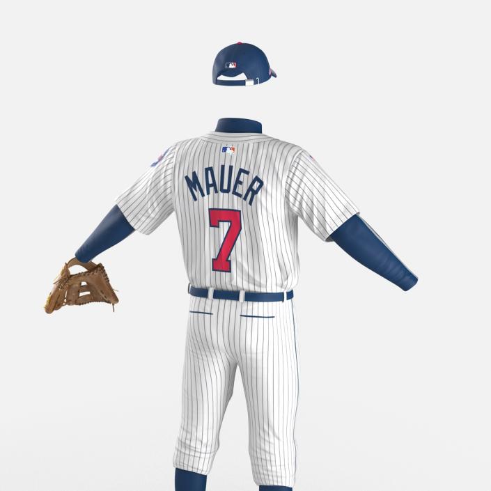 3D Baseball Player Outfit Twins model