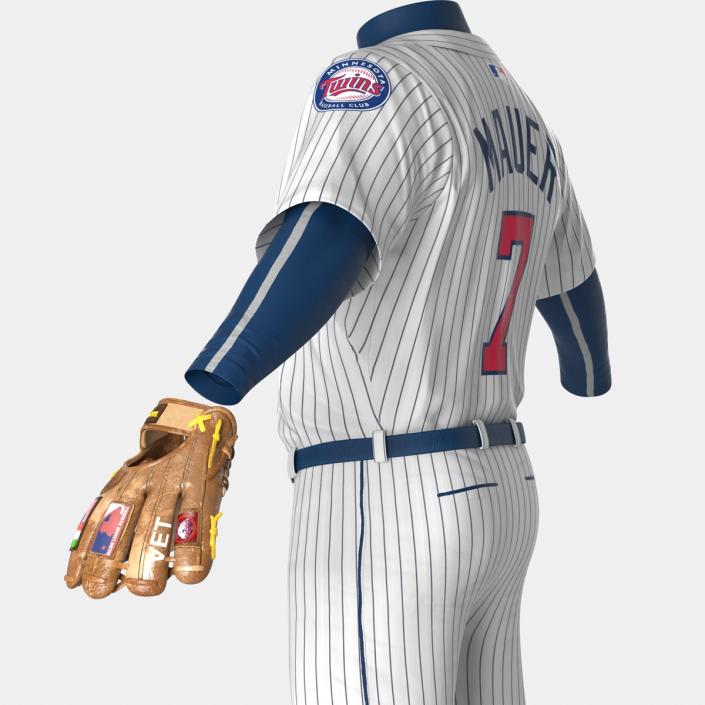 3D Baseball Player Outfit Twins model