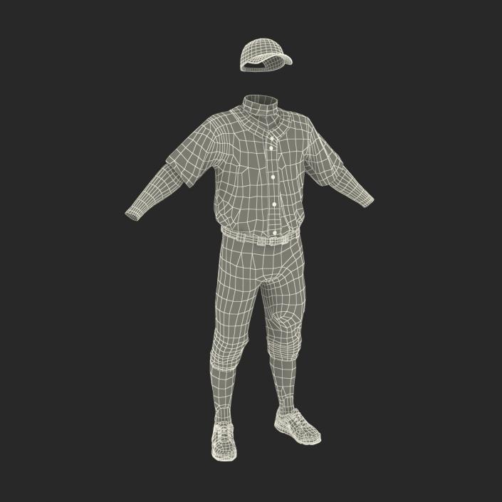 3D model Baseball Player Outfit Twins 2