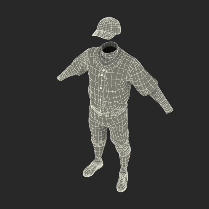 3D model Baseball Player Outfit Twins 2