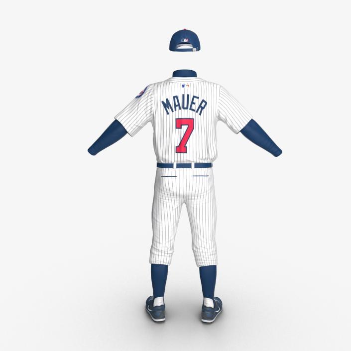 3D model Baseball Player Outfit Twins 2