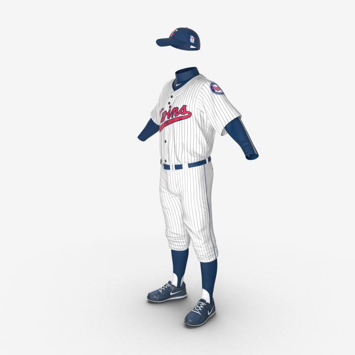 3D model Baseball Player Outfit Twins 2