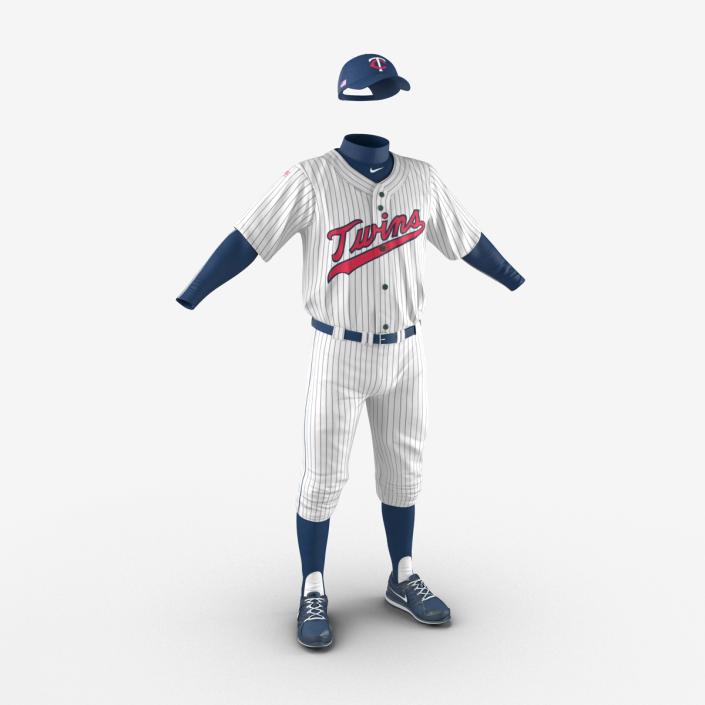 3D model Baseball Player Outfit Twins 2