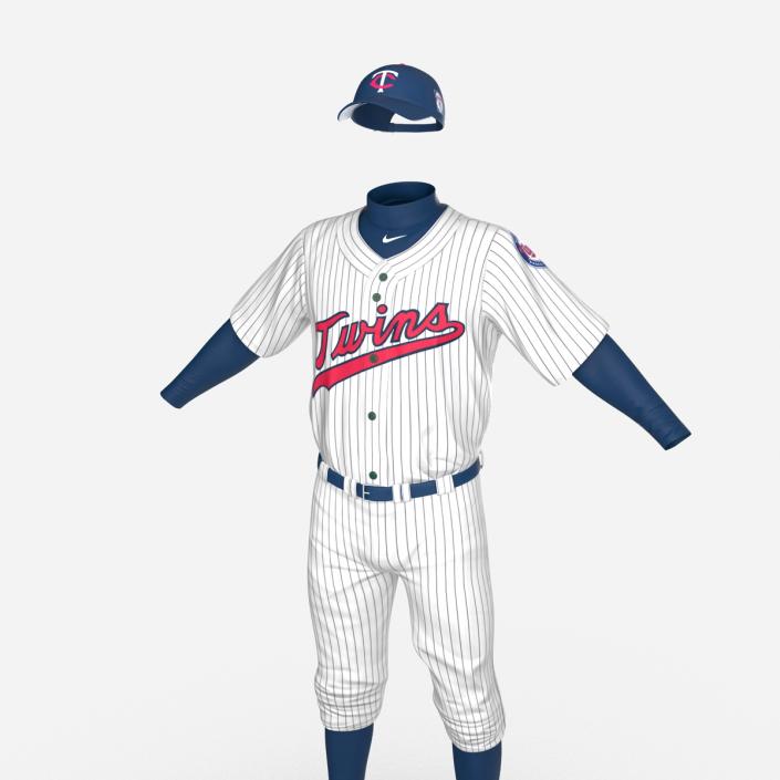 3D model Baseball Player Outfit Twins 2