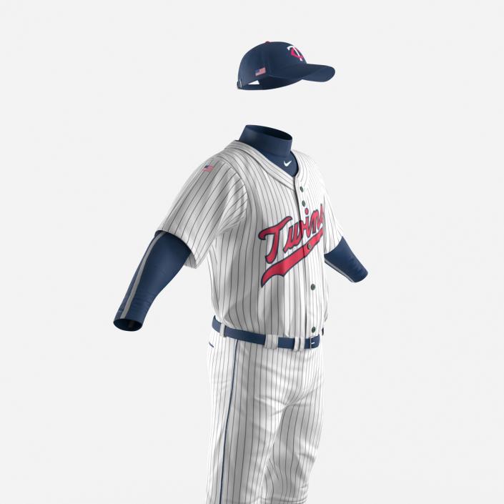 3D model Baseball Player Outfit Twins 2