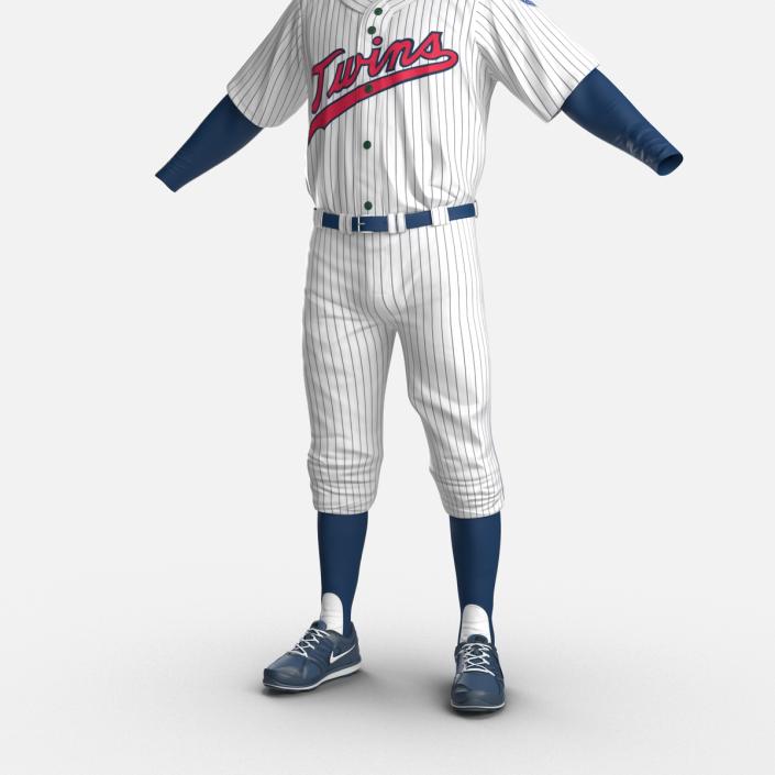 3D model Baseball Player Outfit Twins 2