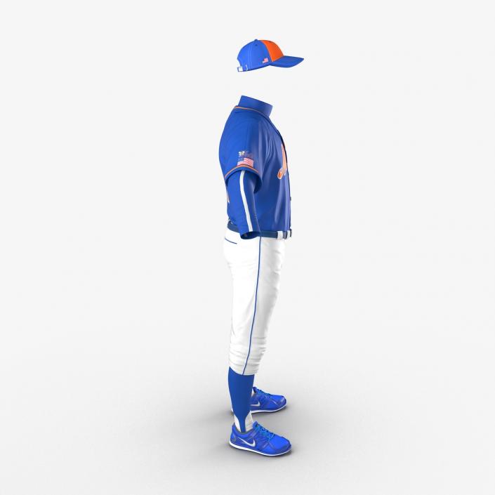 Baseball Player Outfit Mets 2 3D model