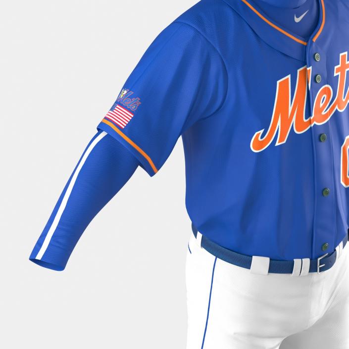 Baseball Player Outfit Mets 2 3D model