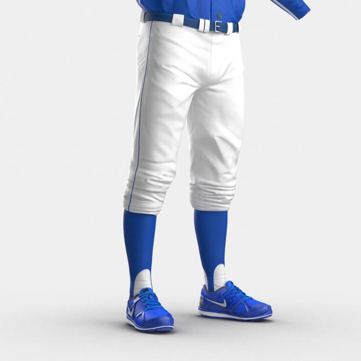 Baseball Player Outfit Mets 2 3D model