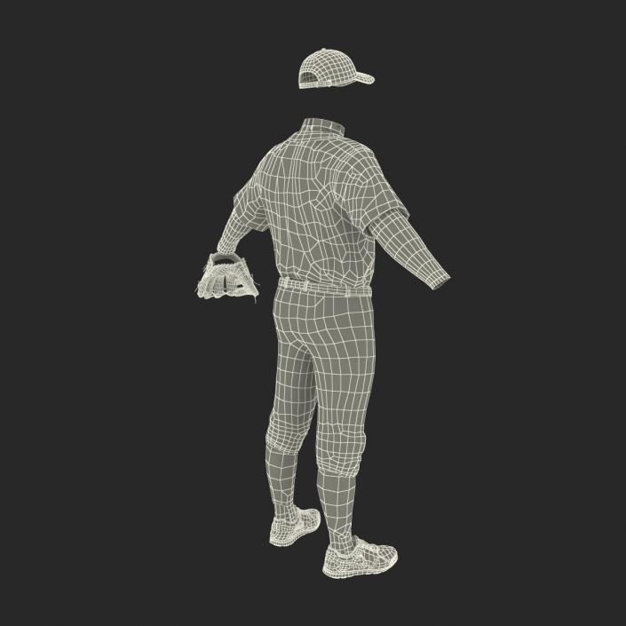 Baseball Player Outfit Athletics 3D