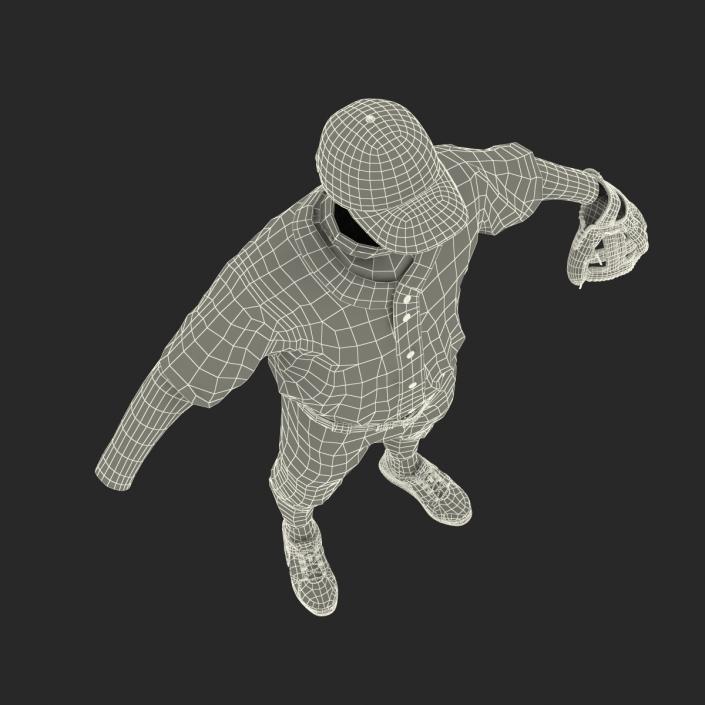 Baseball Player Outfit Athletics 3D