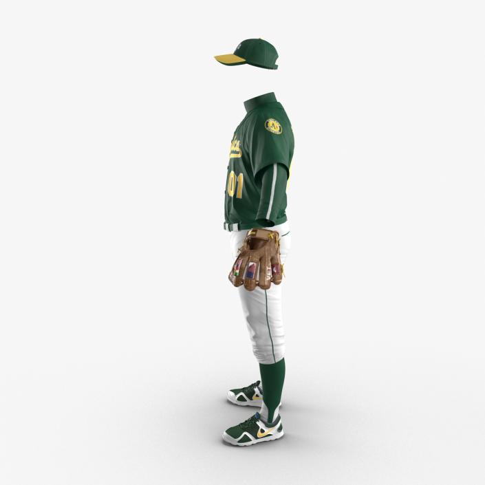 Baseball Player Outfit Athletics 3D