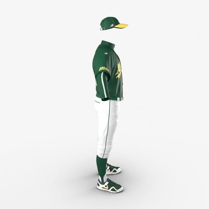 Baseball Player Outfit Athletics 3D