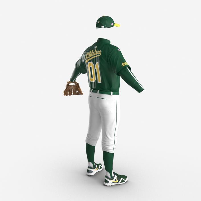 Baseball Player Outfit Athletics 3D