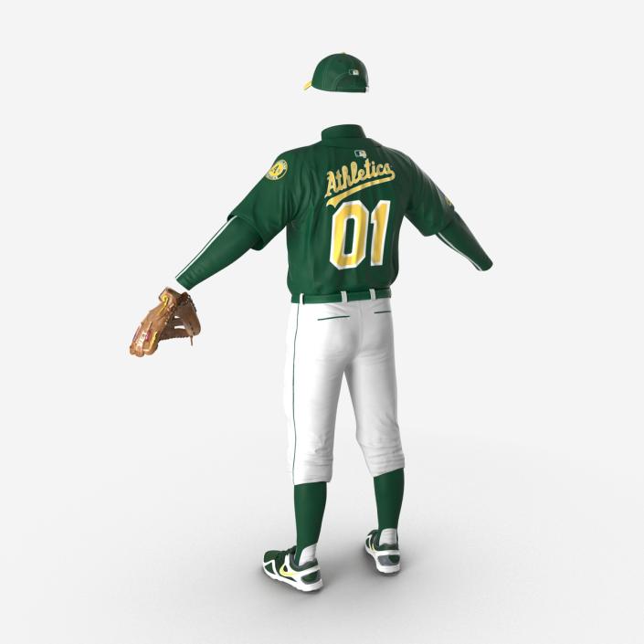 Baseball Player Outfit Athletics 3D