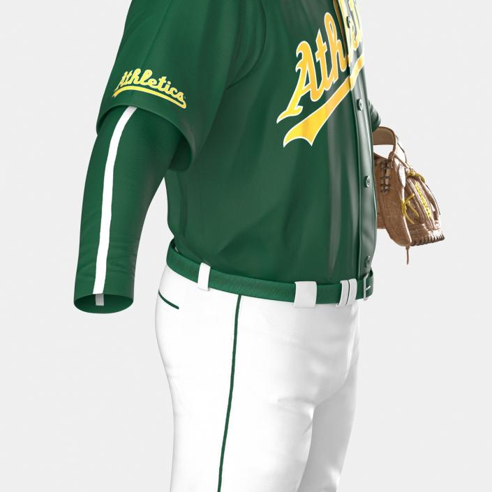 Baseball Player Outfit Athletics 3D