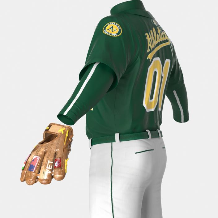 Baseball Player Outfit Athletics 3D