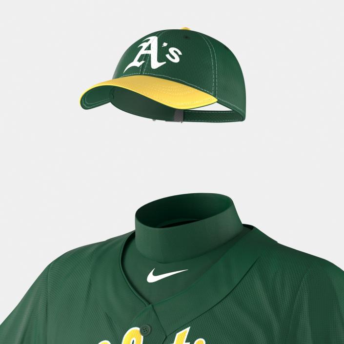 Baseball Player Outfit Athletics 3D