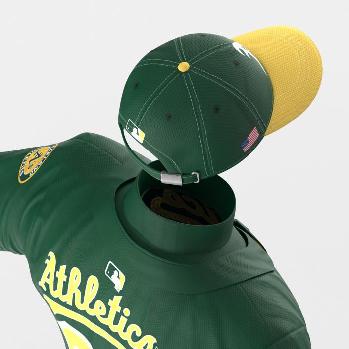 Baseball Player Outfit Athletics 3D